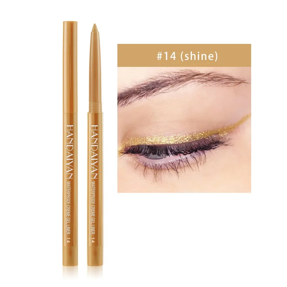 Sexy Purple Waterproof Matte Eye Cosmetics EyeLiner Pencil Long Lasting Women Fashion Pink Black Eye Charming Eye Liner Pencil