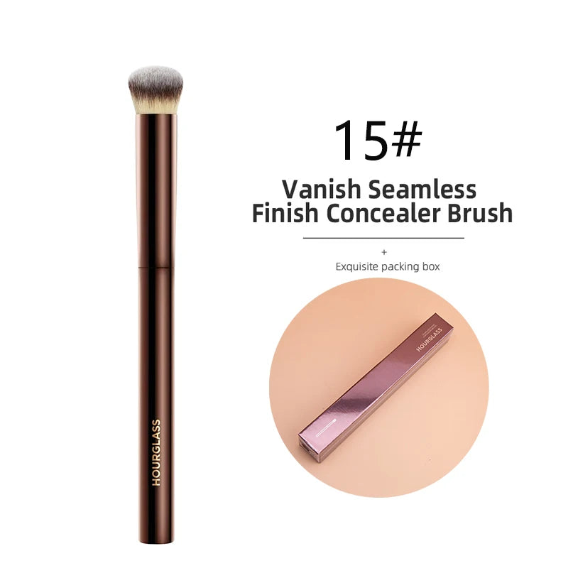 Hourglass Seamless Finish Concealer Brush Angled Concealer Brush Face Buildable Coverage Liquid Cream Stick Blending Makeup Tool