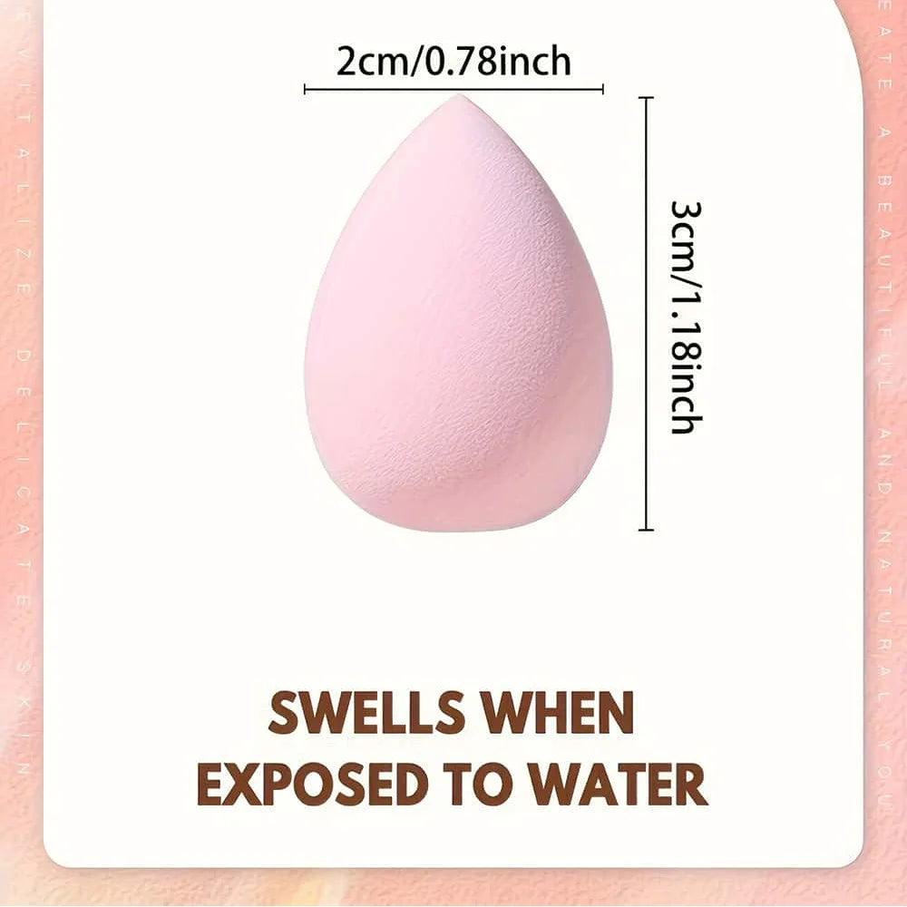 100 pcs per pack Cosmetic Water Drop Sponge Puff Soft, skin-friendly makeup wet puff Water can become a large