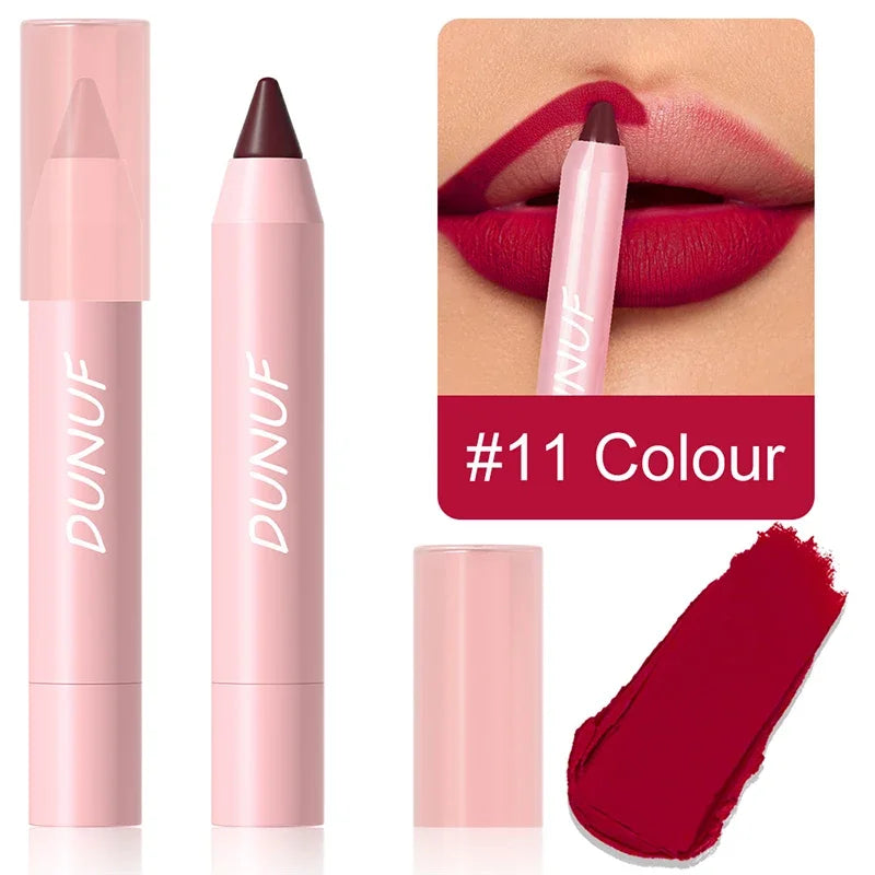 Nude Brown Lip Liner Pencil 18 Color Red Contour Tint Labial Makeup Waterproof Matte Lipstick Crayon Lip Contouring Cosmetics