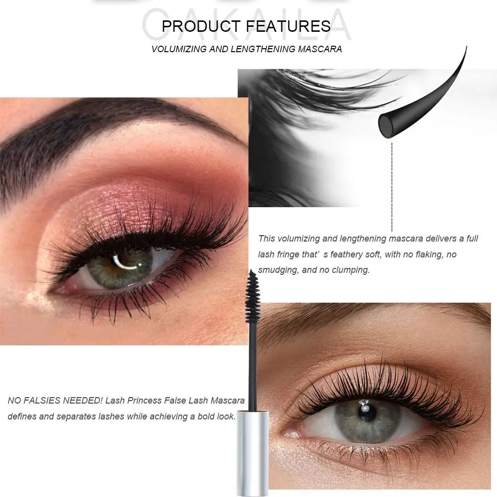 CAKAILA Magic Extension Dense Volumizing Smudge-proof 24 Hours waterproof long-lasting Mascara Black Extravagant False-Lash Look