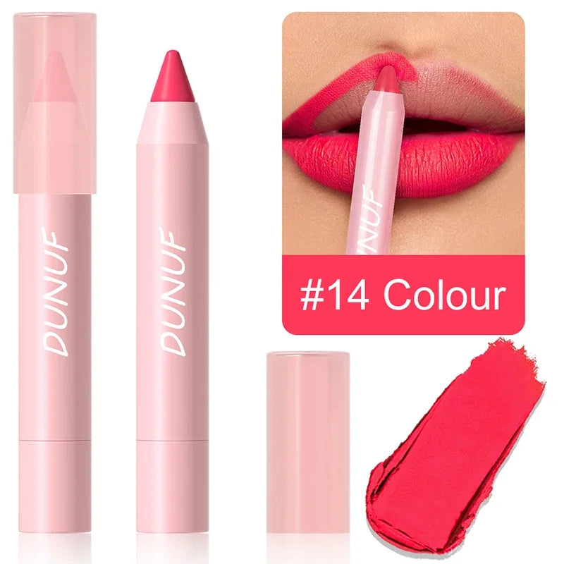 Nude Brown Lip Liner Pencil 18 Color Red Contour Tint Labial Makeup Waterproof Matte Lipstick Crayon Lip Contouring Cosmetics