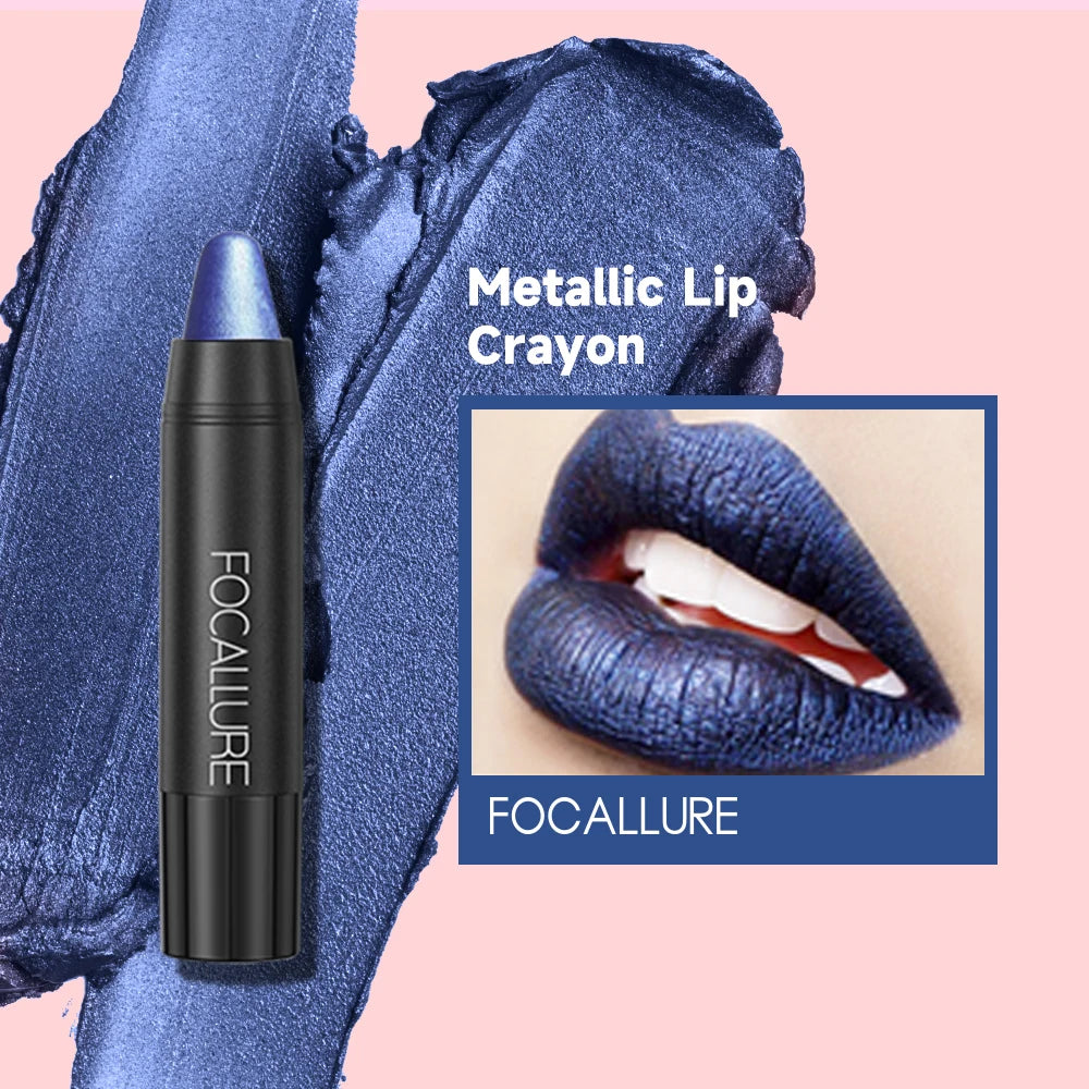 FOCALLURE 31 Colors Matte Lipstick Pencil High Crayons Gloss Long-lasting Waterproof Lip Balm Pen Lips Makeup Women Cosmetics