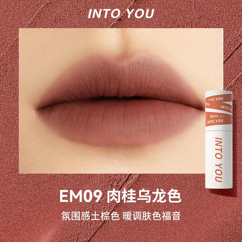 INTO YOU Make up Lip Gloss miltcolor Matte Velvet Lipstick Waterproof Red Lip Tint Lip Glaze Beauty Cosmetics lipstick lipgloss