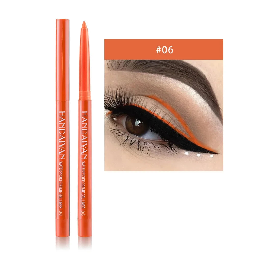 Sexy Purple Waterproof Matte Eye Cosmetics EyeLiner Pencil Long Lasting Women Fashion Pink Black Eye Charming Eye Liner Pencil