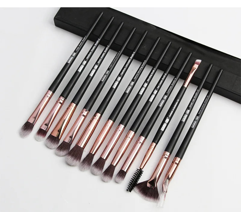 Makeup brushes set professional 12 pcs/lot Makeup Brushes Set Eye Shadow Blending Eyeliner Eyelash Eyebrow Brush For Makeup Tool