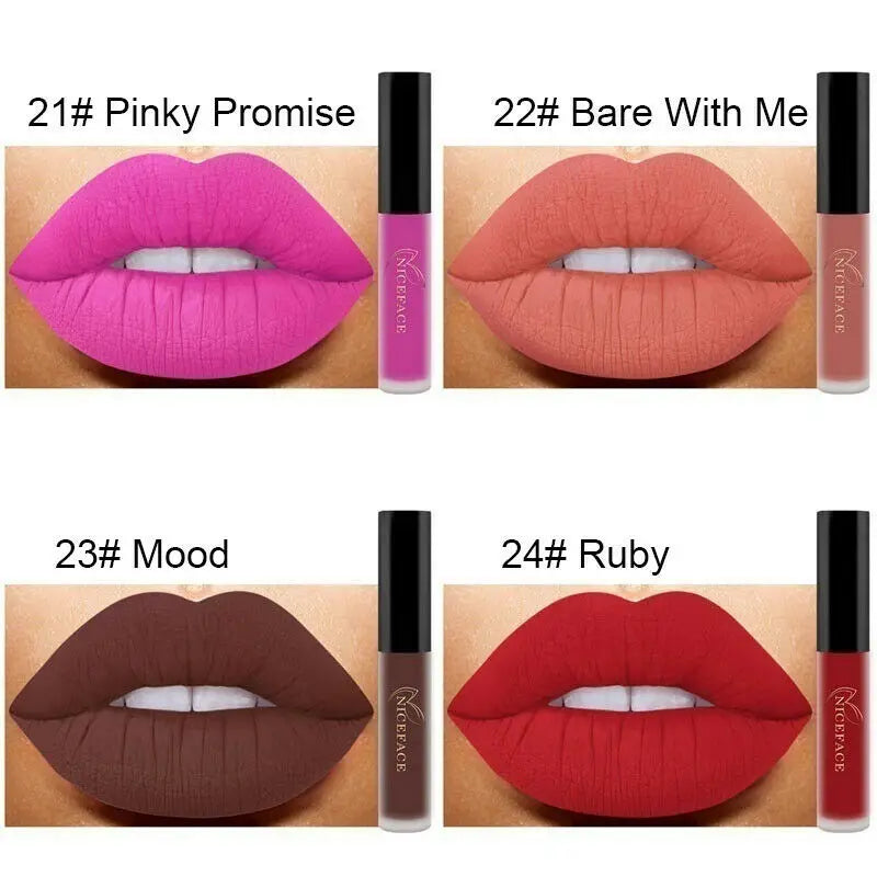 Best Lip Gloss 25 Color Waterproof Matte Lip Gloss Liquid Lipstick Waterproof Lasting Cosmetic Lip Gloss Makeup Cosmetics