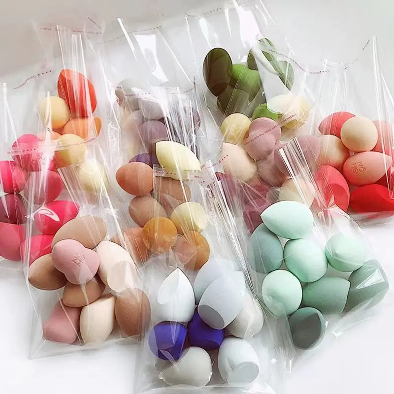 50pcs Makeup Blender Applicator Sponge Mini Blending Foundation Powder Cosmetic Egg Puff Dry Wet Use Face Puffs Air Cushion Tool