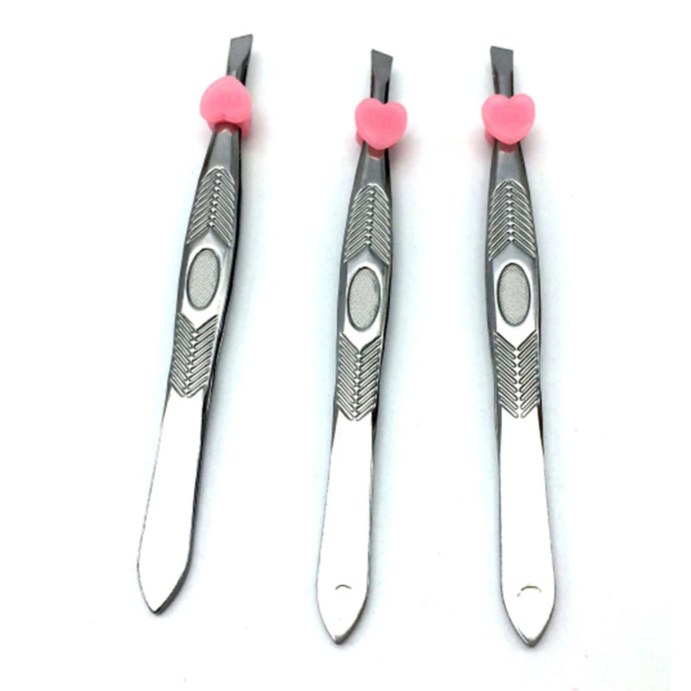 1PC Professional Eyebrow Tweezers Hair Removal Limited Stainless Steel Tweezer Tool Beauty Makeup Tool