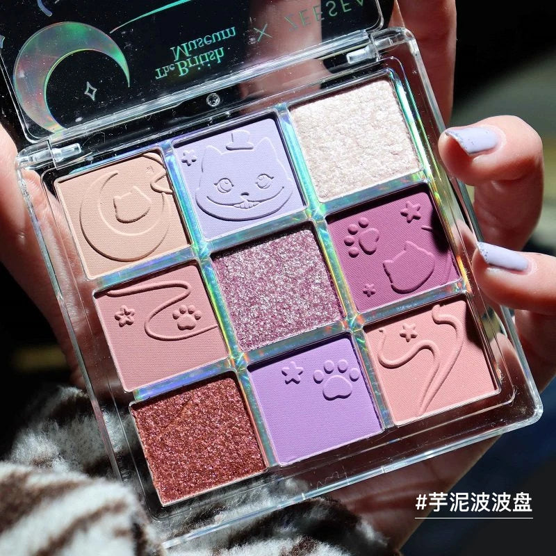 ZEESEA Alice Eyeshadow Palette 9 Colors Matte Glitter Professional Waterproof Long Lasting Eye Shadow Make Up Palette