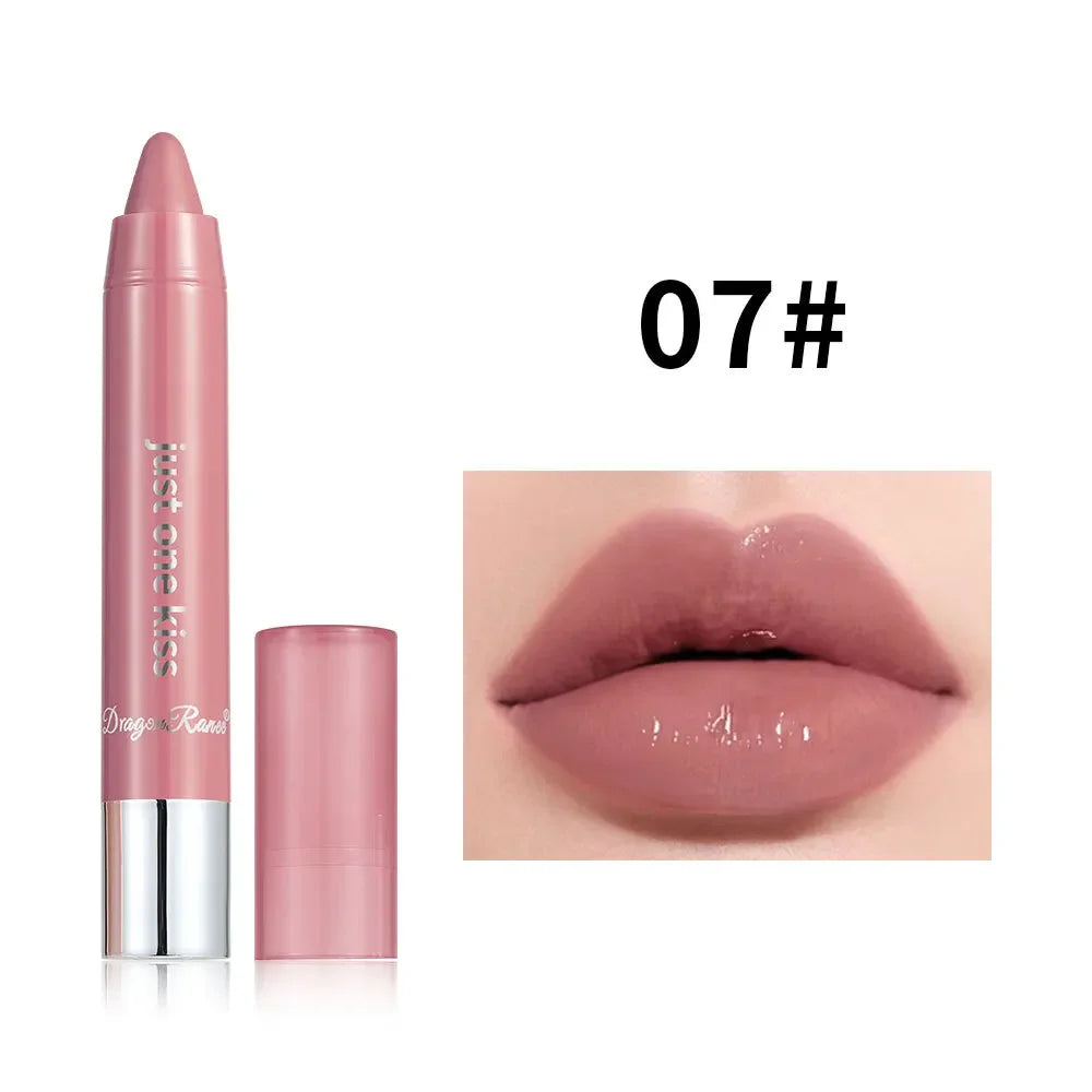 Lipstick Crayon Lip Liner Pencil Velvet Matte Moisturizing Waterproof Long Lasting Non-stick Cup Solid Lip Gloss Makeup Cosmetic