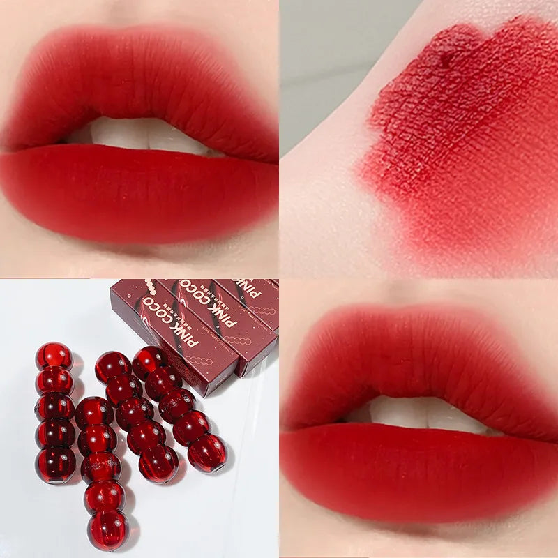 Waterproof Velvet Lipstick Easy To Wear Longstay Lip Stick Long-Lasting Matte Nude Lip Glaze Non-stick Makeup Lip Tint Cosmetics