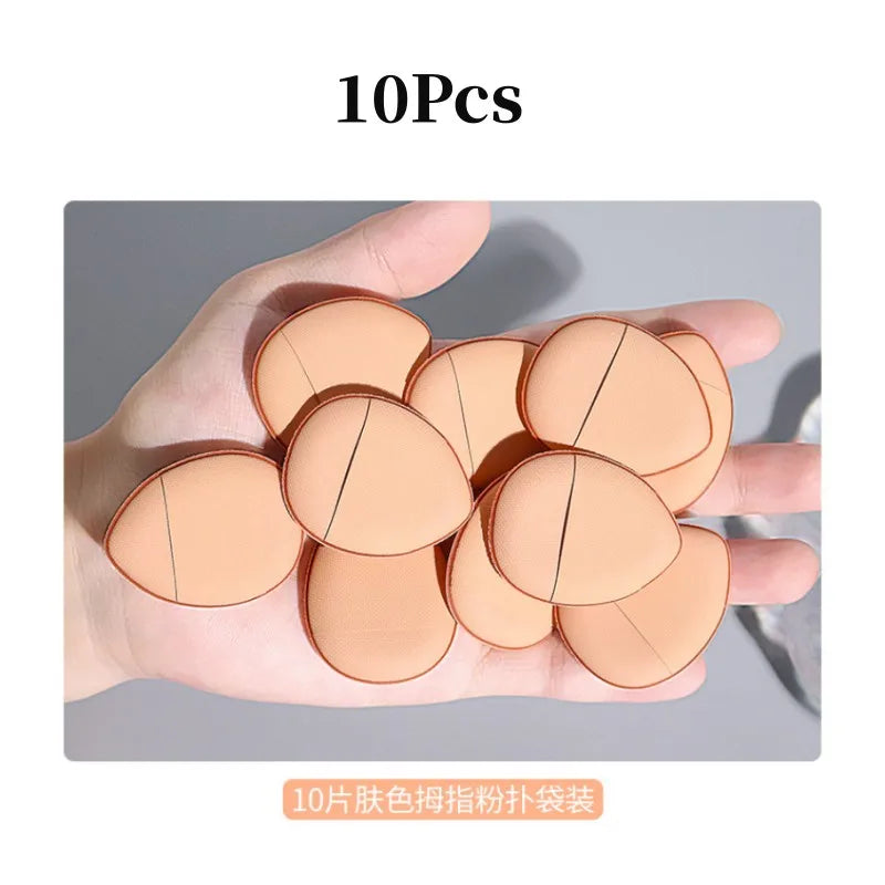 3pcs Mini Size Finger Puff Set Professional Cosmetic Cushion Puff Concealer Foundation Detail Puff Makeup Sponge Beauty Tool