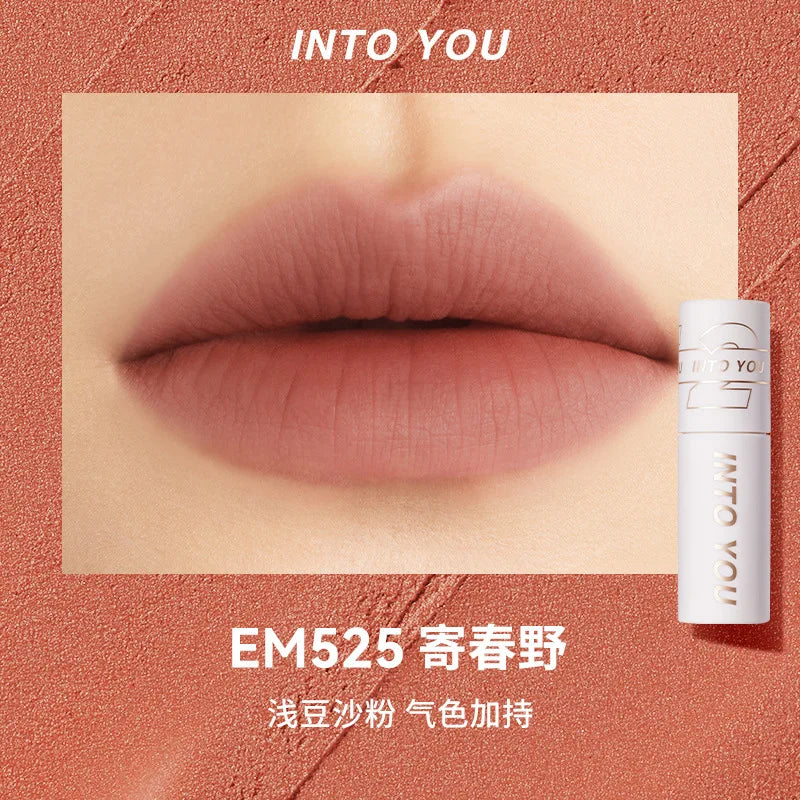 INTO YOU LIP MUD The Female Protagonist's Lips And Cheeks Are Dual Purpose Misted Face Mouth And Red Lip Beauty Cosmetics