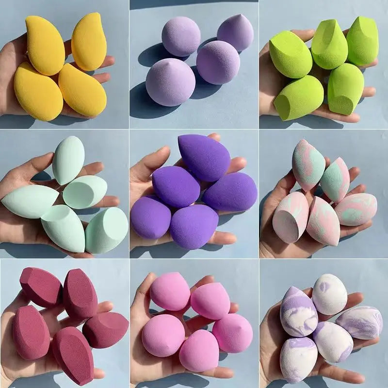 50pcs Makeup Blender Applicator Sponge Mini Blending Foundation Powder Cosmetic Egg Puff Dry Wet Use Face Puffs Air Cushion Tool