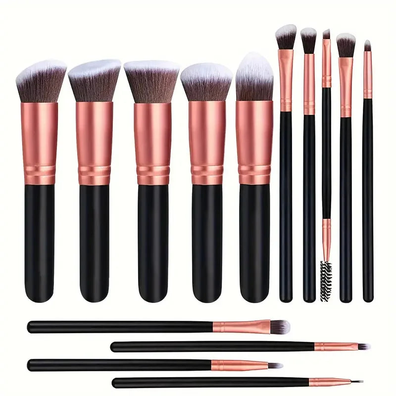 14-16PCS Professional Makeup Brushes Set Premium Makeup Kit Synthetic Hair Foundation Power Eyeshadows Blending Beauty Tools