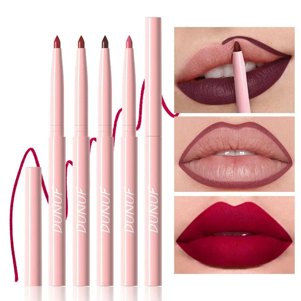 Lipstick Pen 6-color Lip Liner Matte Crayon Lipstick Long-lasting For Women's LIP Makeup  Gloss Sexy Lip Care Cosmetics