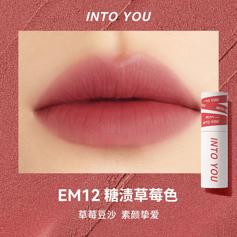 INTO YOU LIP MUD The Female Protagonist's Lips And Cheeks Are Dual Purpose Misted Face Mouth And Red Lip Beauty Cosmetics