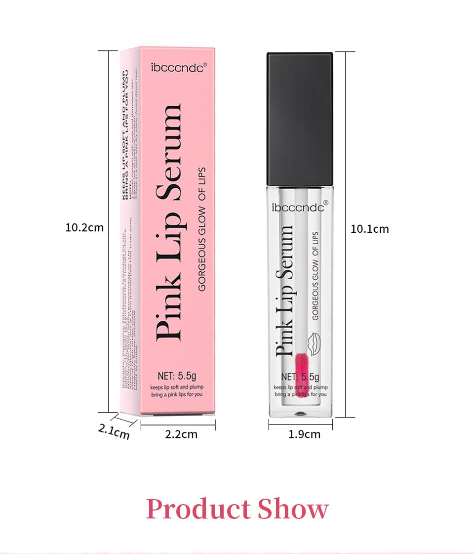 Lips Pink Serum Remove Dark Smoke Lip Plumping Oil Bleaching Melanin Repair Lip Lines Moisturizing Brighten Lip Care Cosmetics