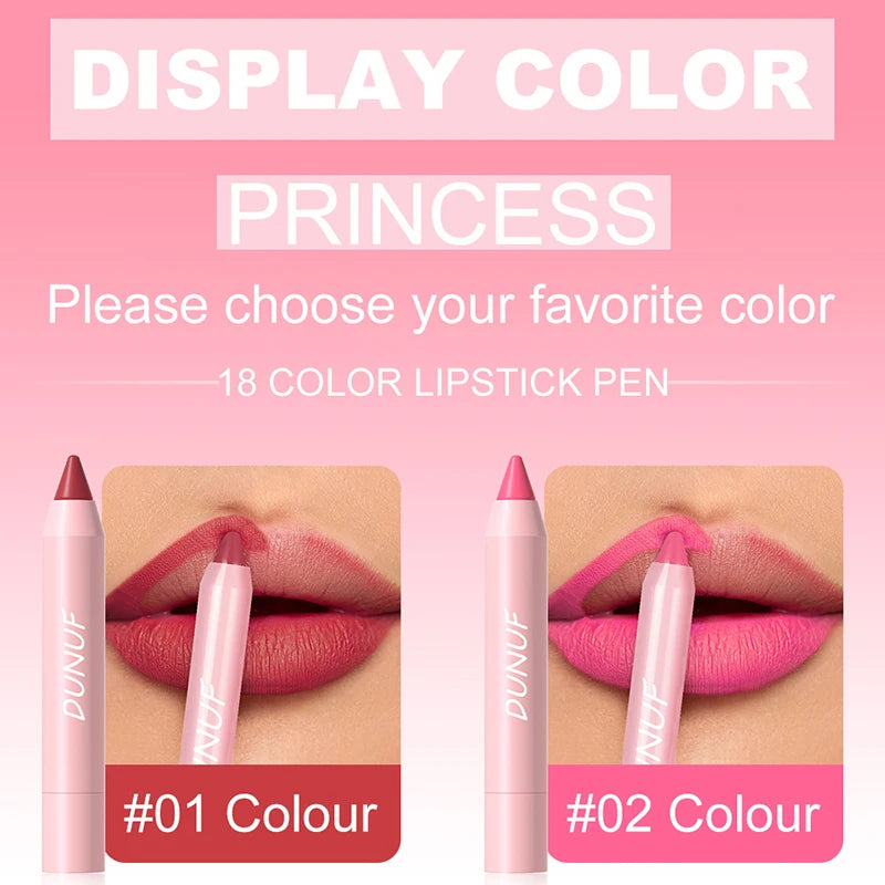 Nude Brown Lip Liner Pencil Labial Makeup Waterproof Matte Lipstick 18 Color Red Contour Tint Crayon Pen Lip Contouring Cosmetic