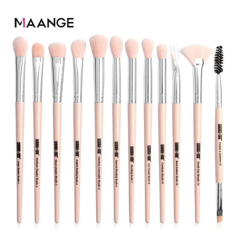 Makeup brushes set professional 12 pcs/lot Makeup Brushes Set Eye Shadow Blending Eyeliner Eyelash Eyebrow Brush For Makeup Tool