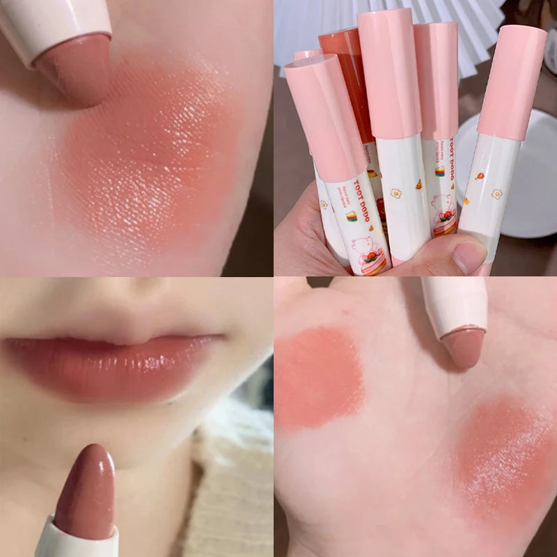 Mirror Crayon Lipstick Moisturizing Water Light Whitening Lipsticks Waterproof Lasting Lip Gloss Makeup Women Korean Cosmetics