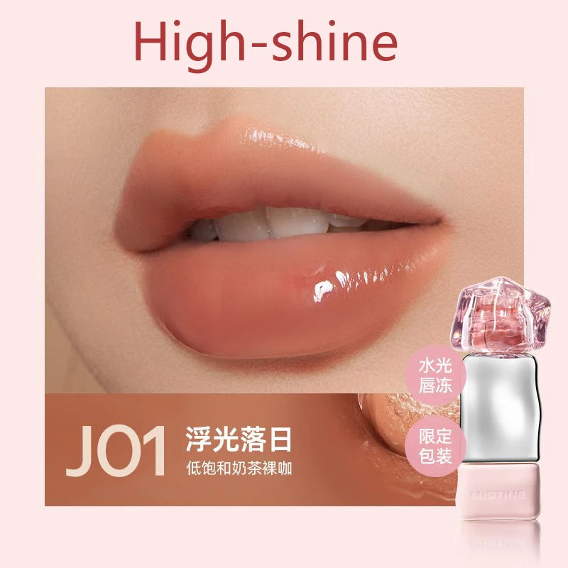 Mistine Lip Gloss Mirror-like Glossy Lip Tint Moisturizing Velvet Matte Long-lasting Liquid Lipstick