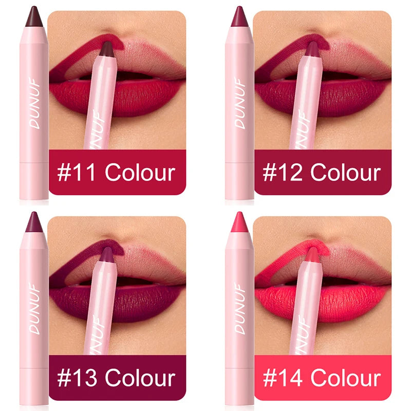 Nude Brown Lip Liner Pencil 18 Color Red Contour Tint Labial Makeup Waterproof Matte Lipstick Crayon Lip Contouring Cosmetics