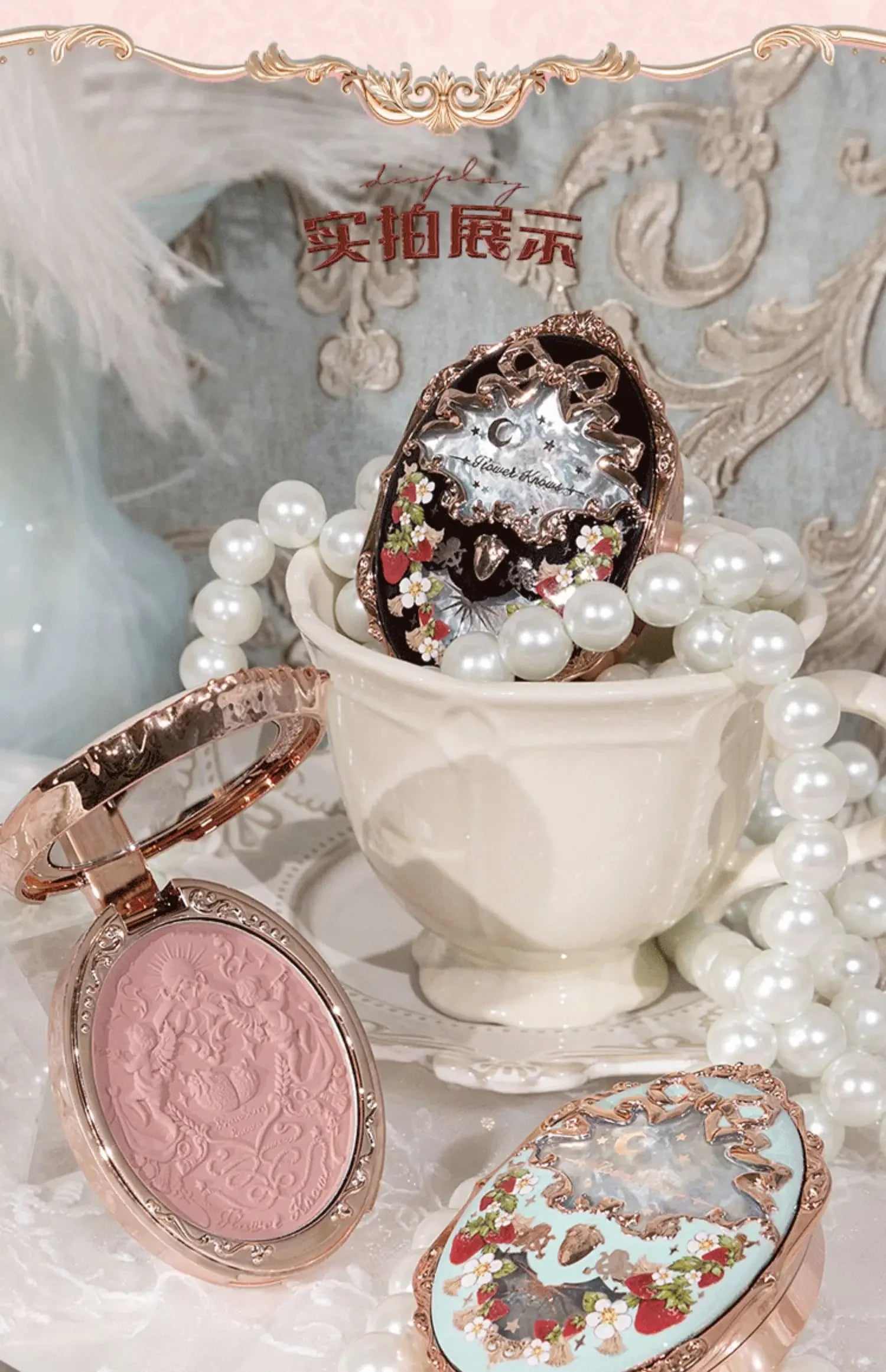 Flower Knows Embossed Matte Blush Highly Pigmented, Smooth Long-Lasting Face Enhancer for All-Day Color