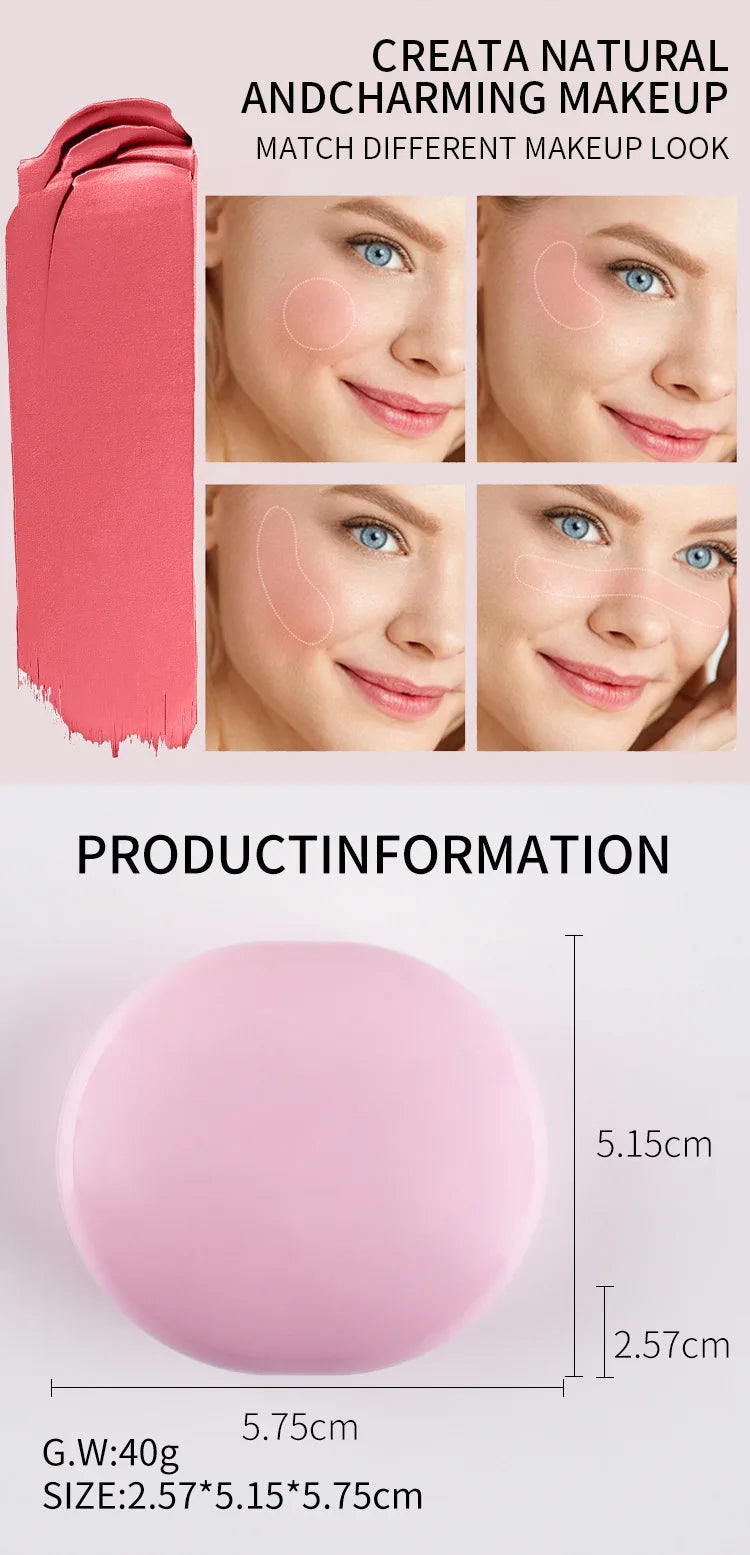 Rare Stay Vulnerable Melting Blush 5g Nearly Neutral Luminous Blush Cream Natural Nude Lip & Cheek Dual Blush No Logo