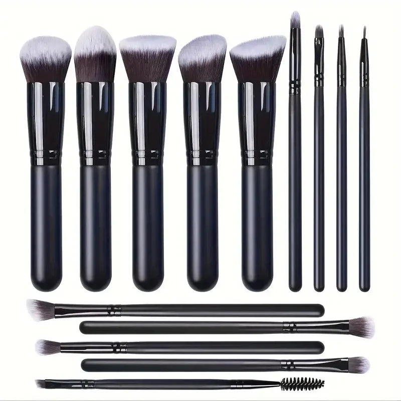 14-16PCS Professional Makeup Brushes Set Premium Makeup Kit Synthetic Hair Foundation Power Eyeshadows Blending Beauty Tools