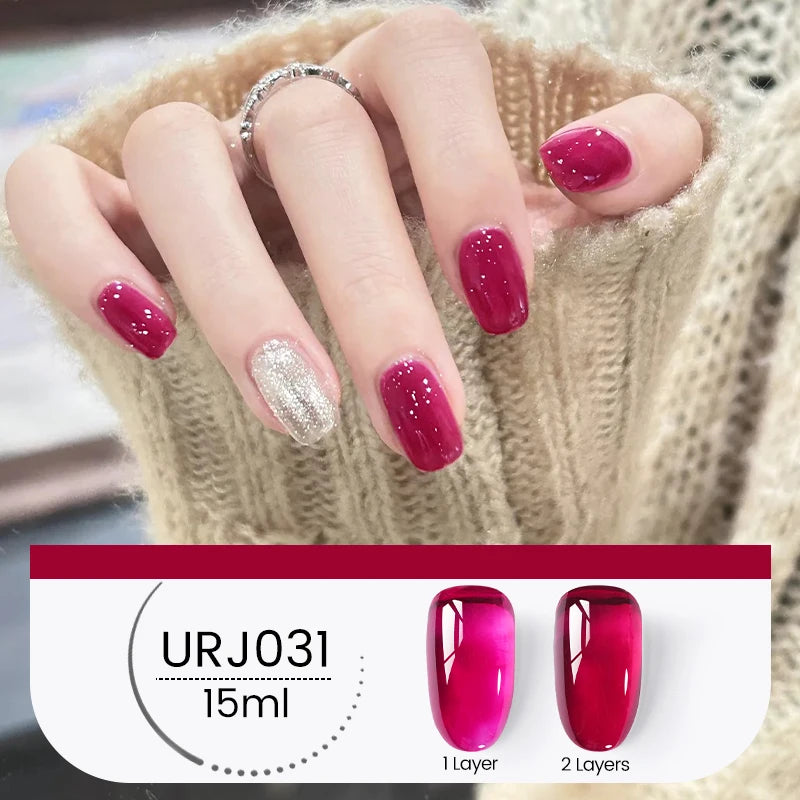 UR SUGAR 15ml Cherry Red Series Color Gel  Party Colors Gel Varnishes All For Nails Soak Off UV LED Semi Permanent Nail Art