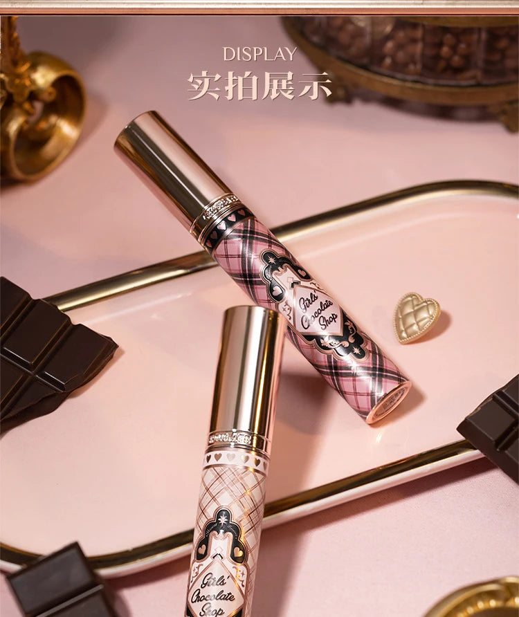 Flower Know Chocolate Shop Mascara Black Brown Makeup With Fibre Brush Lengthening Black Mascara,Perfectly Defined Lashes 3.5ml