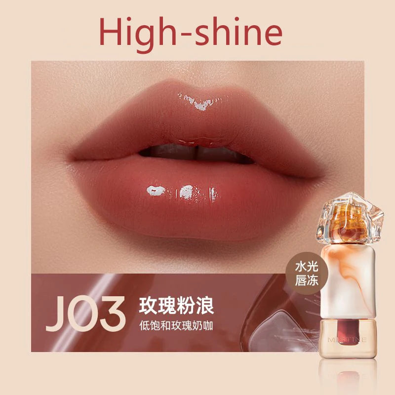 Mistine Lip Gloss Mirror-like Glossy Lip Tint Moisturizing Velvet Matte Long-lasting Liquid Lipstick