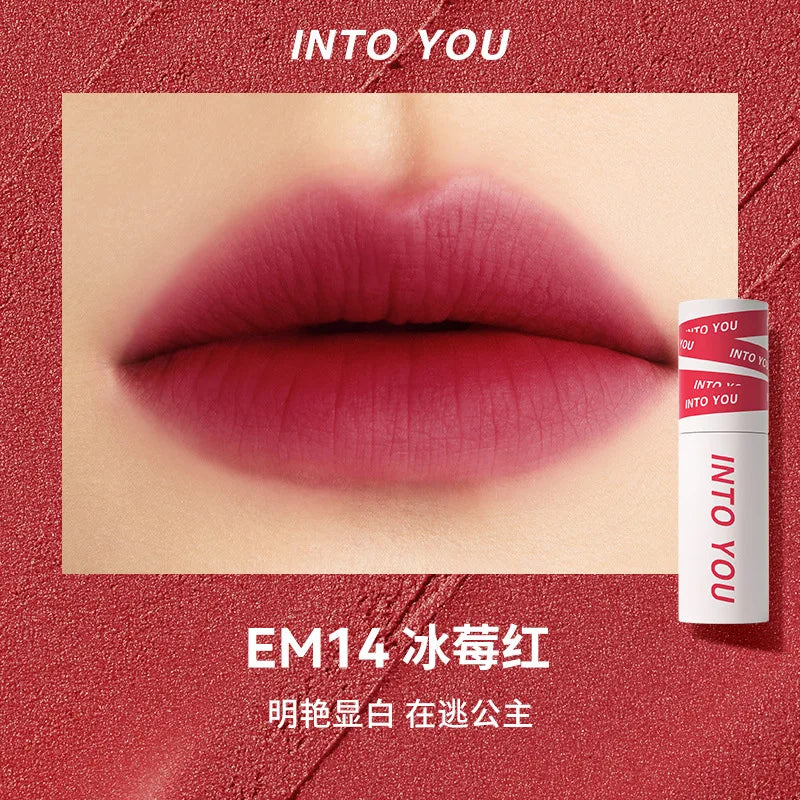 INTO YOU Make up Lip Gloss miltcolor Matte Velvet Lipstick Waterproof Red Lip Tint Lip Glaze Beauty Cosmetics lipstick lipgloss