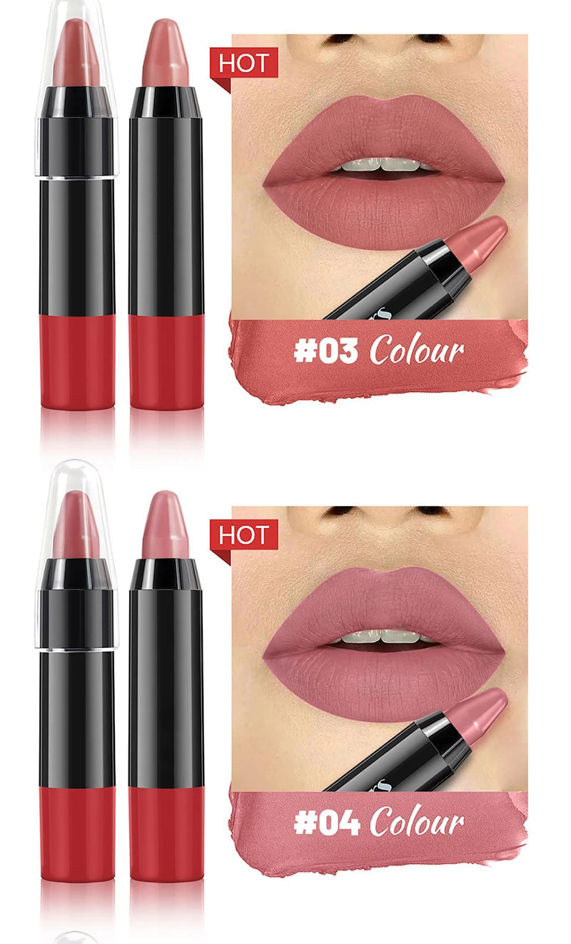 Matte Brown Lip Liner Pencil Lip Outline Contouring Lasting Waterproof Lipstick Crayon Moisturize Lip Balm Cosmetics New