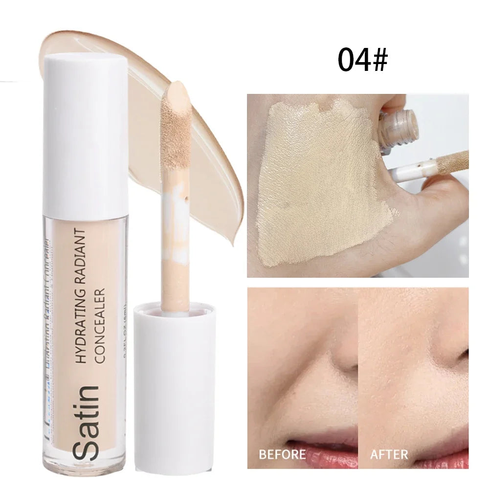 Contouring Face Concealer Makeup Waterproof Lasting Moisturizing Full Coverage Acne Spot Dark Circles Smooth Foundation Cosmetic