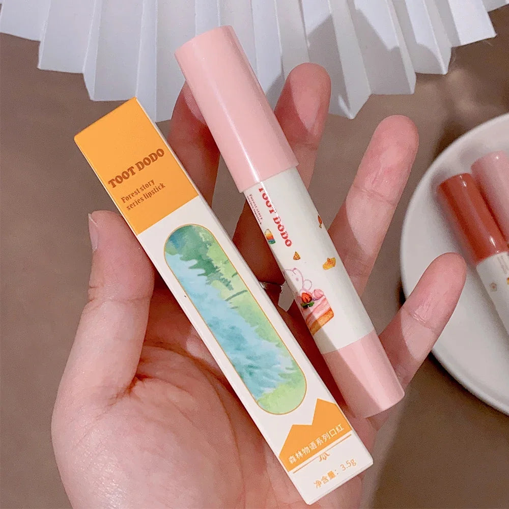 Waterproof Crayon Mirror Water Lipstick Pen 6 Colors Long Lasting Moisturizing Non-stick Cup Lipliner Pen Lips Makeup Cosmetics