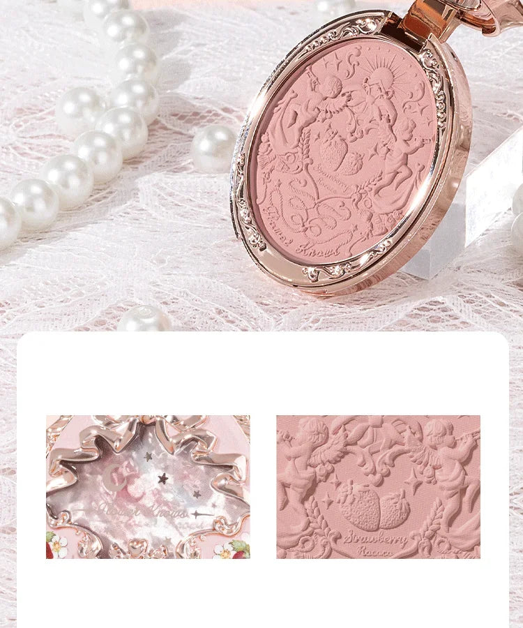 Flower Knows Embossed Matte Blush Highly Pigmented, Smooth Long-Lasting Face Enhancer for All-Day Color