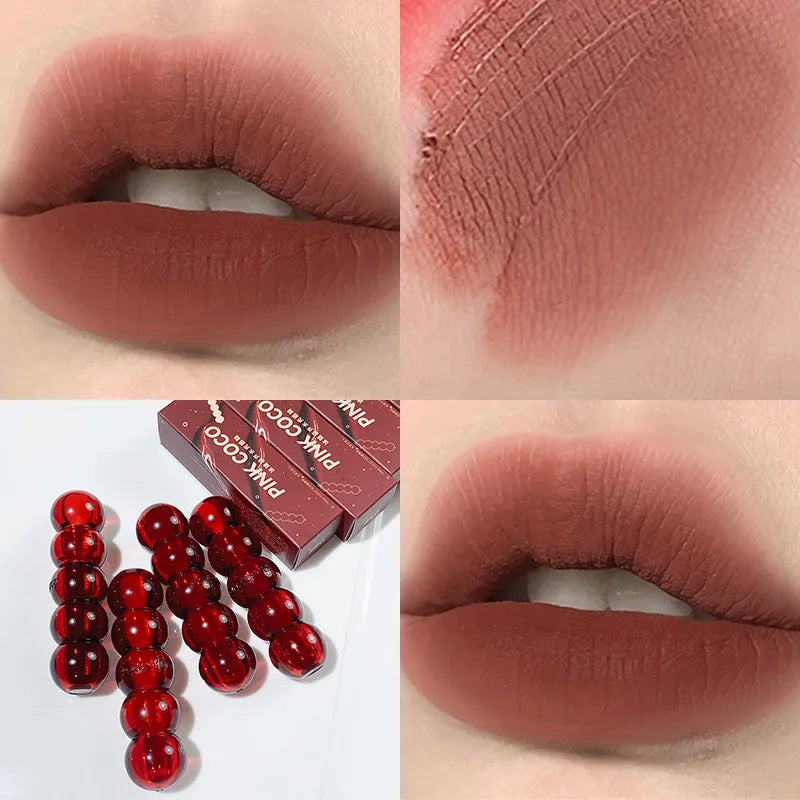 Waterproof Velvet Lipstick Easy To Wear Longstay Lip Stick Long-Lasting Matte Nude Lip Glaze Non-stick Makeup Lip Tint Cosmetics