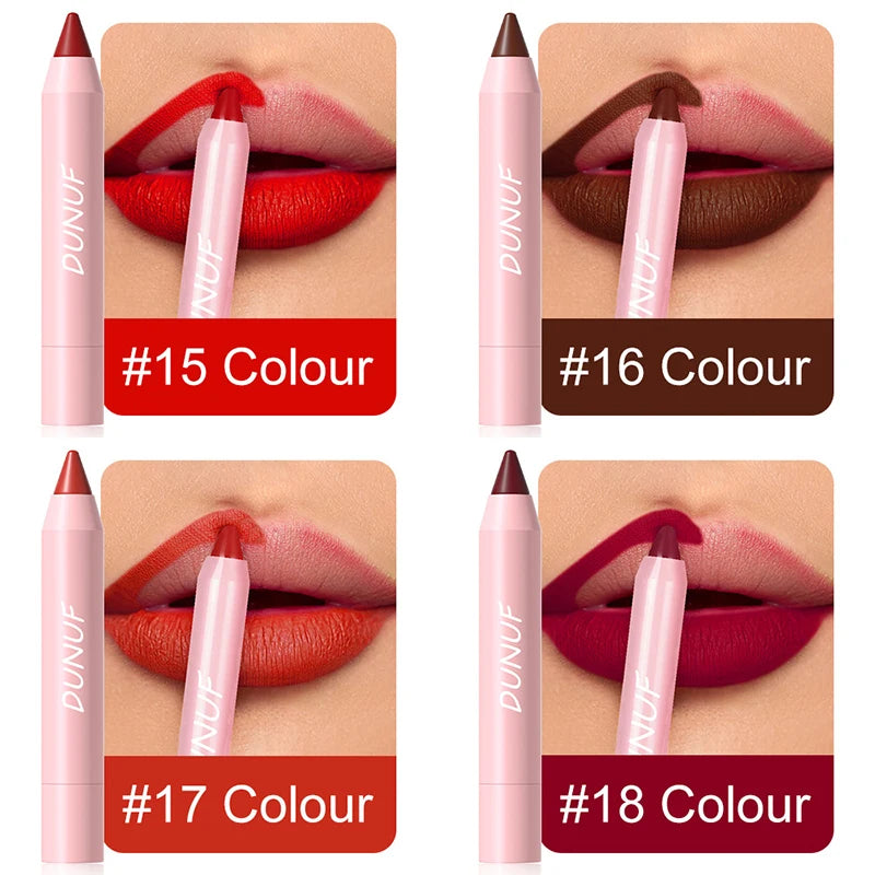 Nude Brown Lip Liner Pencil Labial Makeup Waterproof Matte Lipstick 18 Color Red Contour Tint Crayon Pen Lip Contouring Cosmetic