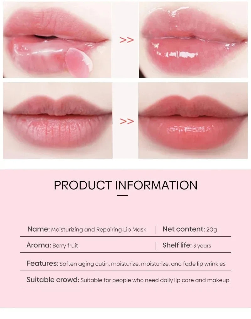 Berry Lip Sleeping Mask Night Sleep Maintenance Moisturizing Fade Lip Lines Nourishing Lip Balm Skin Care Korean Cosmetic