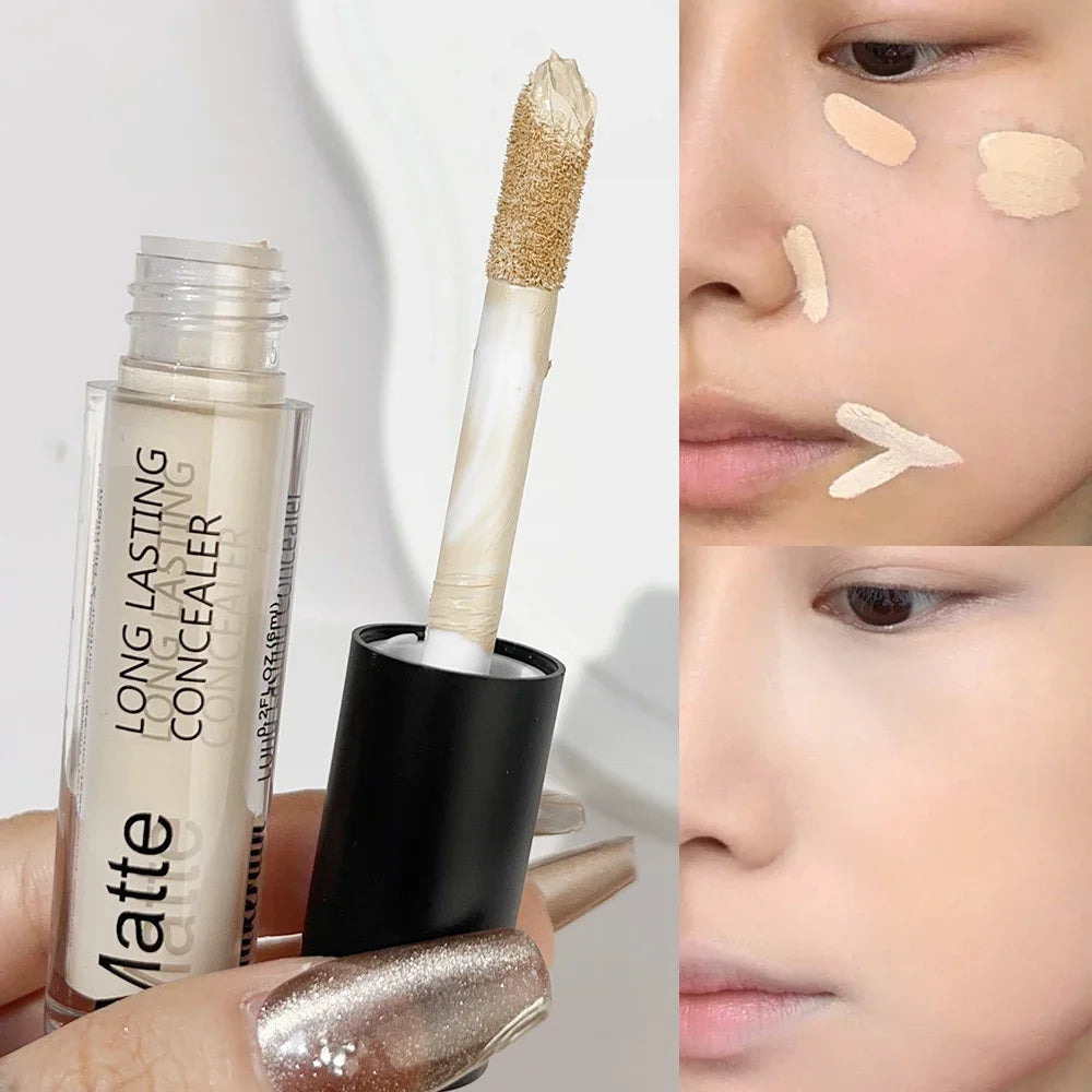 Contouring Face Concealer Makeup Waterproof Lasting Moisturizing Full Coverage Acne Spot Dark Circles Smooth Foundation Cosmetic