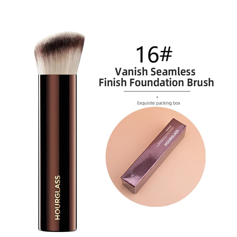 Hourglass Seamless Finish Concealer Brush Angled Concealer Brush Face Buildable Coverage Liquid Cream Stick Blending Makeup Tool