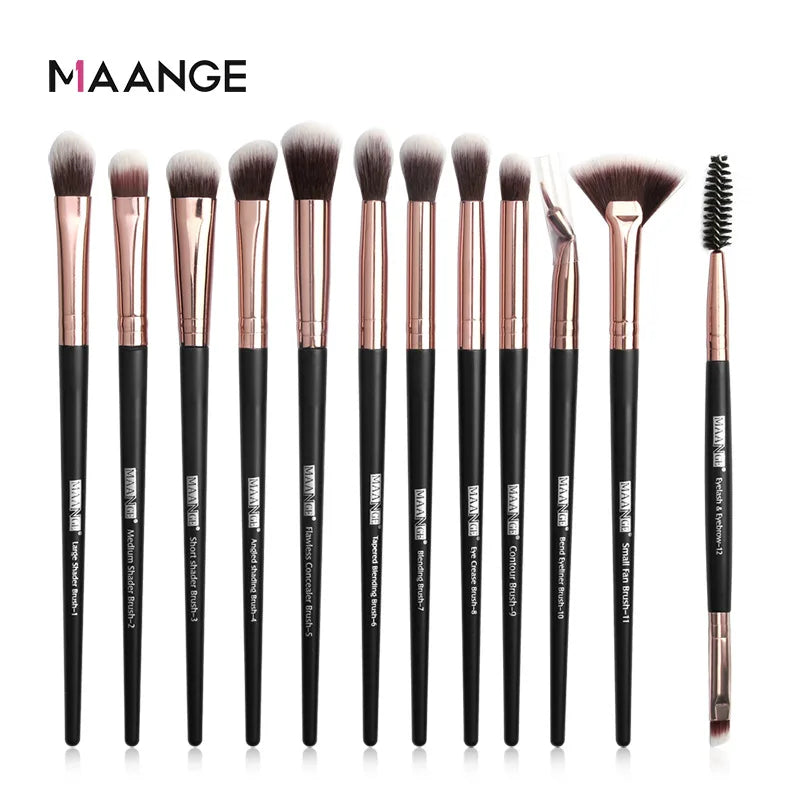 Makeup brushes set professional 12 pcs/lot Makeup Brushes Set Eye Shadow Blending Eyeliner Eyelash Eyebrow Brush For Makeup Tool