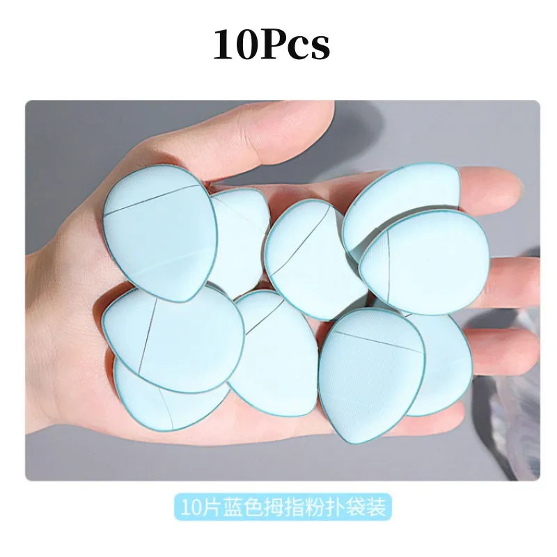 3pcs Mini Size Finger Puff Set Professional Cosmetic Cushion Puff Concealer Foundation Detail Puff Makeup Sponge Beauty Tool