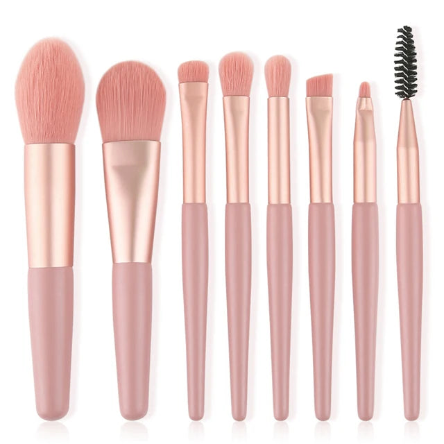 8Pcs Makeup Brush Set Makeup Concealer Brush Blush Loose Powder Brush Eye Shadow Highlighter Foundation Brush Beauty Tools