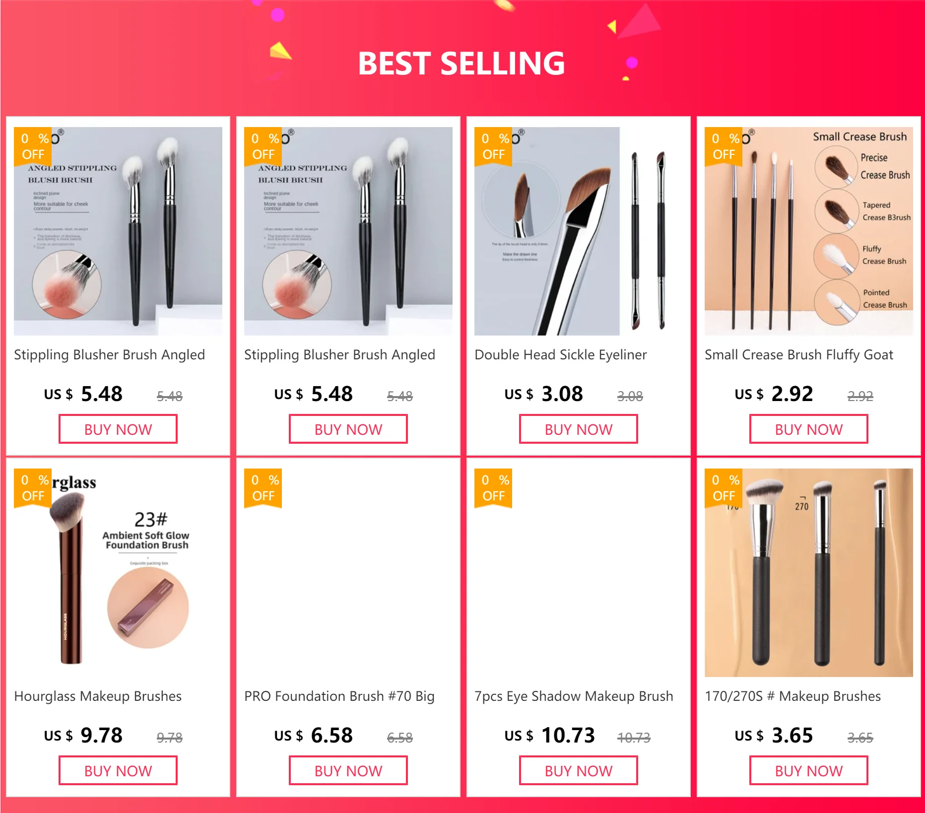 Hourglass Seamless Finish Concealer Brush Angled Concealer Brush Face Buildable Coverage Liquid Cream Stick Blending Makeup Tool