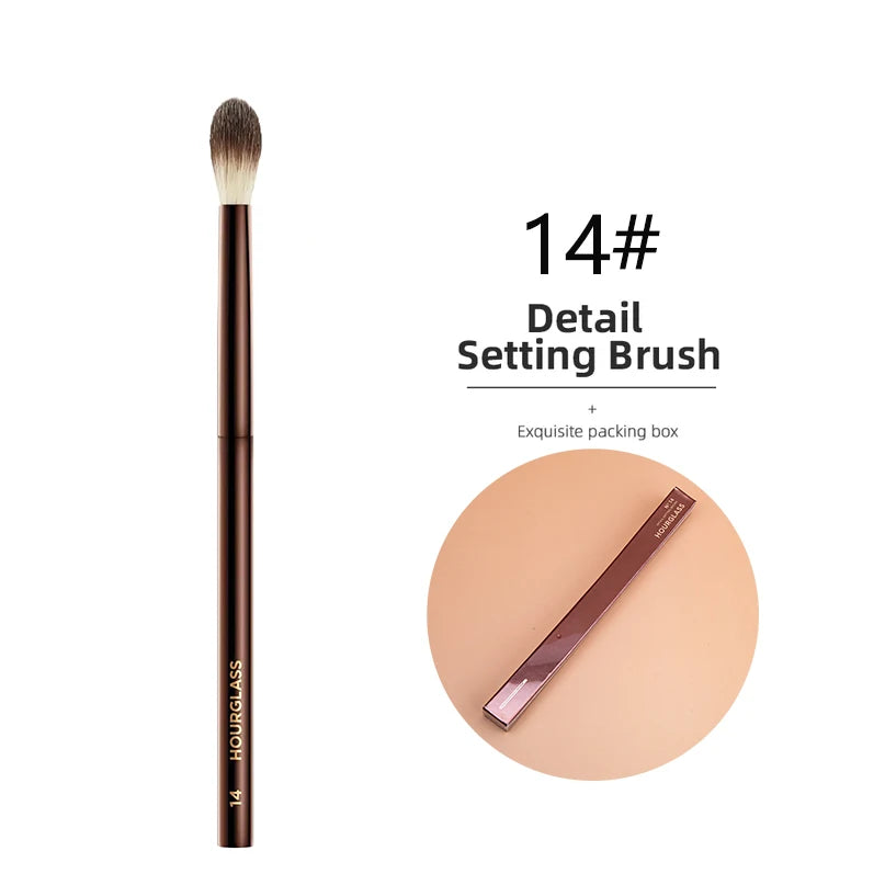 Hourglass Seamless Finish Concealer Brush Angled Concealer Brush Face Buildable Coverage Liquid Cream Stick Blending Makeup Tool