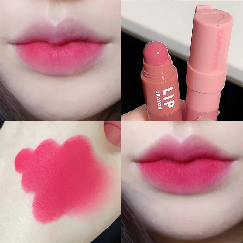 4 Colors In 1 Matte Nude Pink Red Lipstick Lip Liner Pen Long Long Waterproof Crayon Lipstick Pencil Lips Makeup Cosmetic Kit